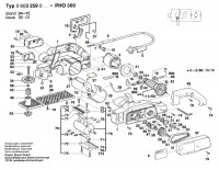 Bosch 0 603 259 042 PHO 300 Portable Planer 240 V / GB Spare Parts PHO300